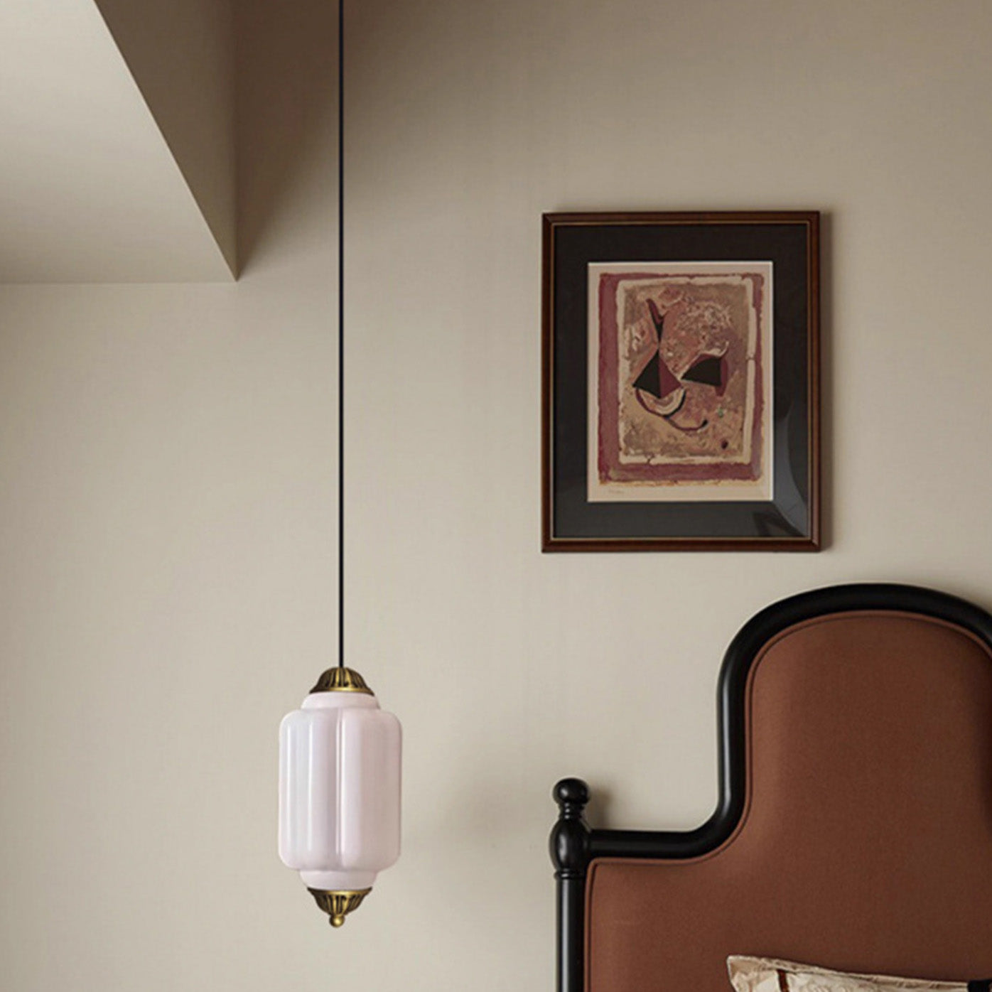 Modern Glass Light With Colored Glass Shade for Living Room