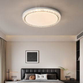 Modern Crystal Flush Mount LED Ceiling Lamp for Dining Room