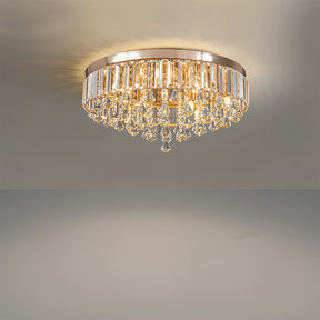 Modern Crystal Ceiling Light Fixture Flush Mount Ceiling Lights for Living Room