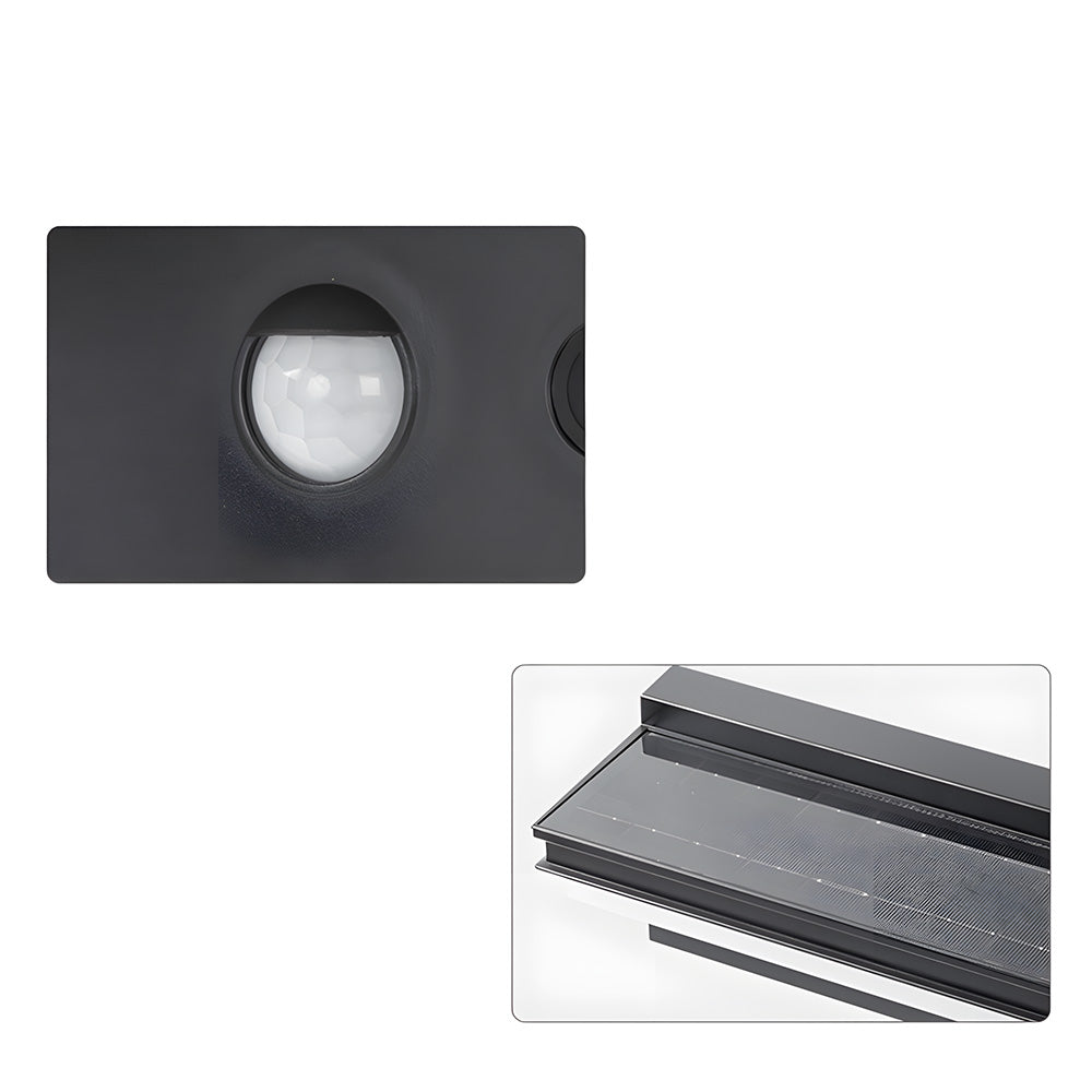 Modern ABS Led Solar Sensor Outdoor Wall Lights for Hallway Patio Porch