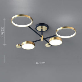 Modern Rings LED Living Room Ceiling Light