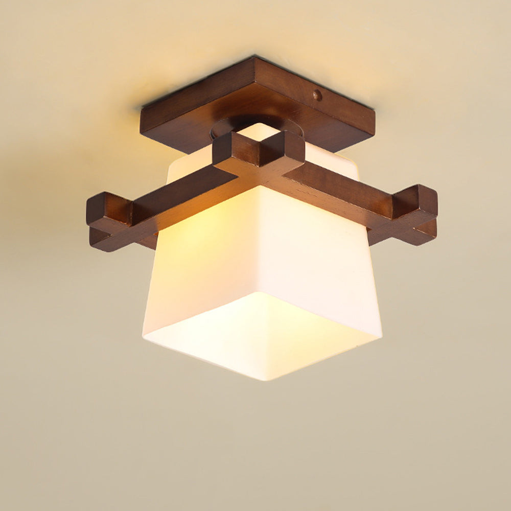 Retro Organic Wood Living Room Ceiling Lights