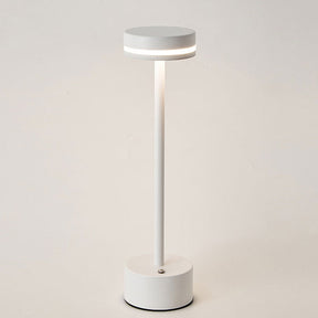 Modern I-Shaped Metal Rechargeable Dimmable Touch Table Lamp for Bedroom Tea Room
