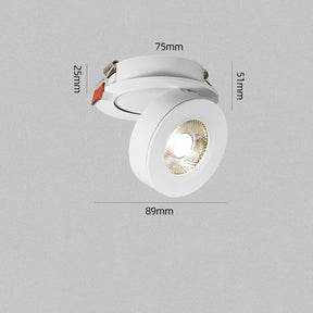 360° Rotatable Adjustment Round Aluminum LED Ceiling Downlights For Hallway