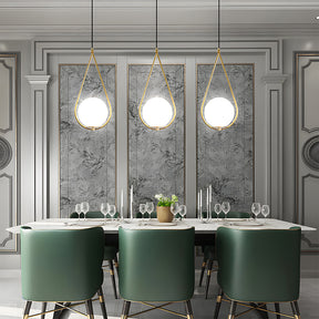 Nordic Luxury Glass Pendant Lights for Kitchen Island Dining Room
