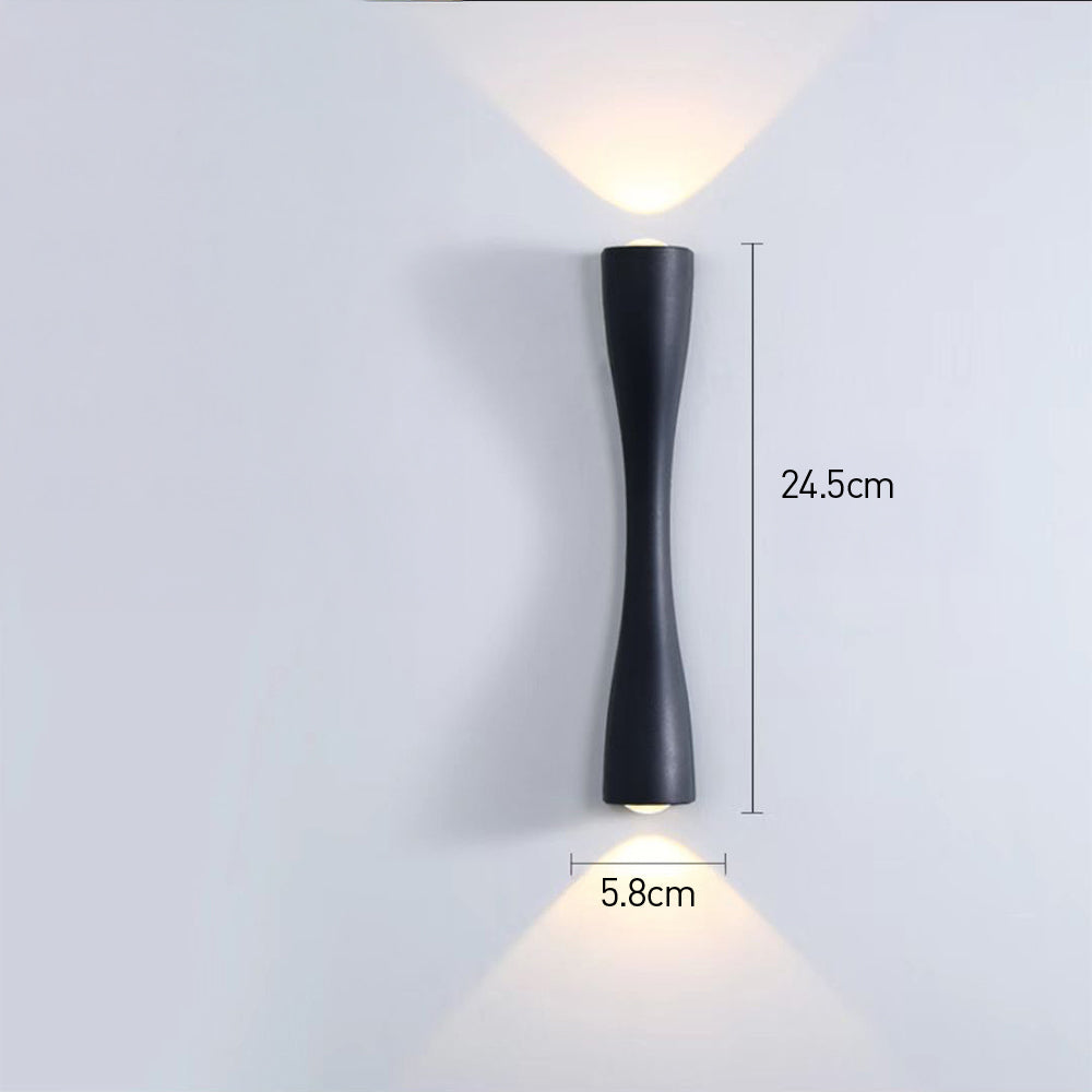 Modern Minimalist Up and Down Outdoor Wall Lights