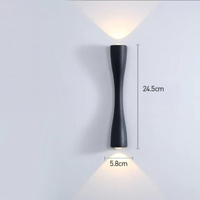 Modern Minimalist Up and Down Outdoor Wall Lights