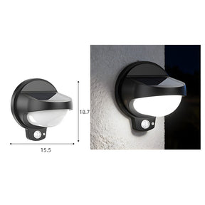 IP65 Waterproof Black Outdoor Solar Wall Lights with Motion Sensor