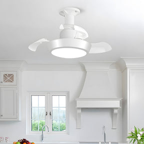 Minimalist 3-Blade Ceiling Fan with Lights for Dormitory Bedroom