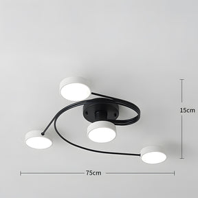 Modern Flush Mount Chandelier Nordic Ceiling Light Fixture
