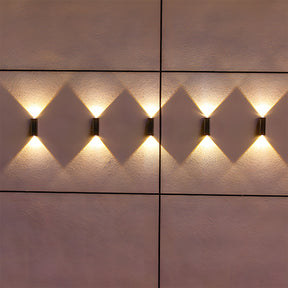 Outdoor Solar Lights Up and Down Modern Outdoor Wall Lights For Garden and Courtyard