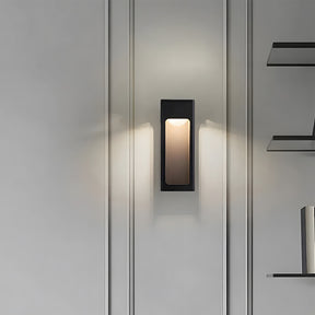Black Aluminium IP55 Outdoor Wall Light for Patio
