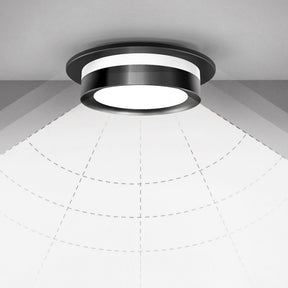 Compact Black Acrylic Hallway LED Ceiling Downlights