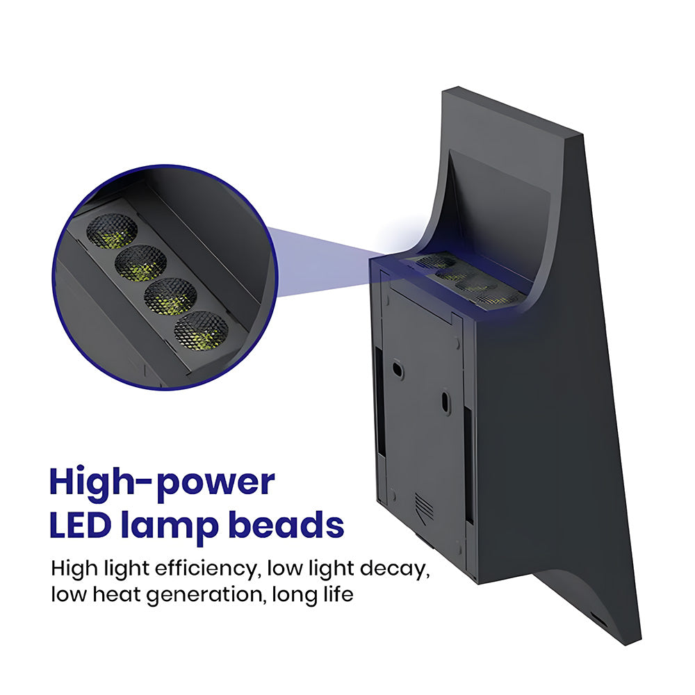 IP65 Solar Outdoor Wall Lights Waterproof Outdoor Solar Lights for Yard Patio, Dusk-to-Dawn
