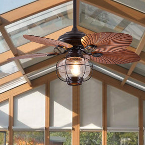 Black Creative Flying Ceiling Fans with Outdoor Lighting