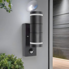 Cylindrical Wall-mounted Stainless Steel Outdoor Wall Lights for Living Room