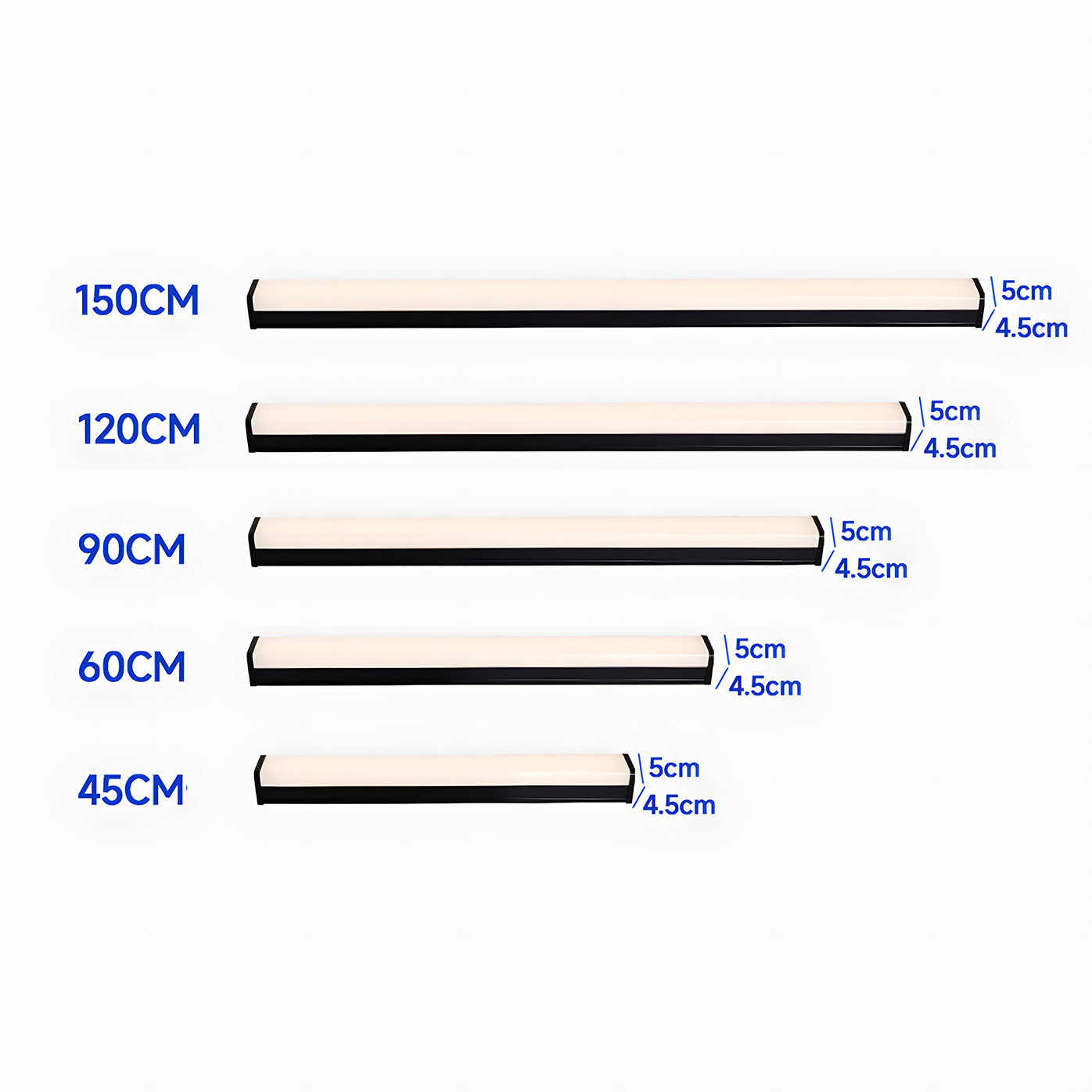 Linear Aluminium IP55 Waterproof LED Outdoor Wall Lights for Garden Patio