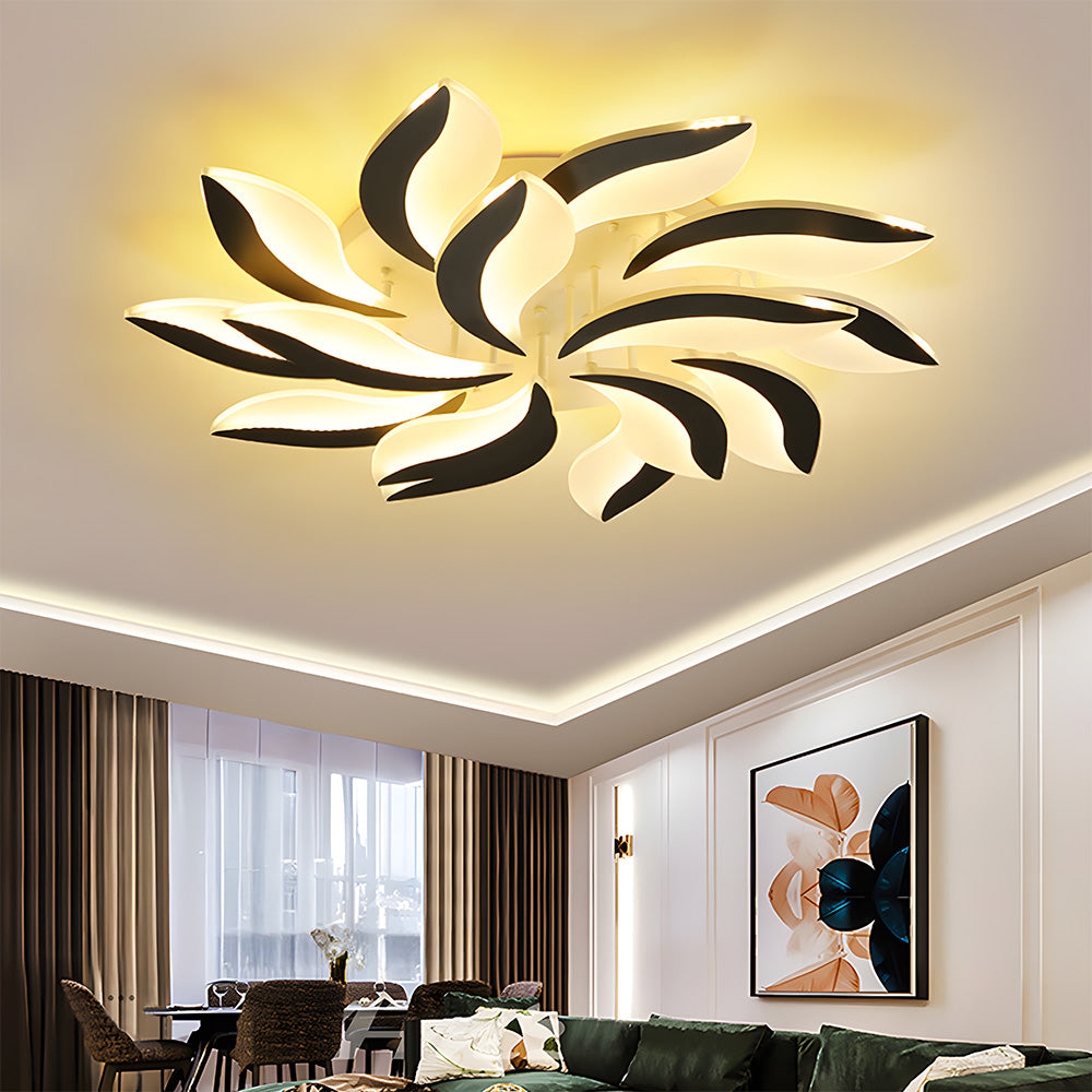 Multi-Lights Flower Acrylic LED Ceiling Light For Living Room