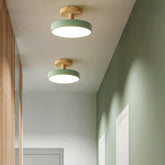 Set of 2 Nordic Semi Flush Ceiling Lights Hallway LED Ceiling Lamp