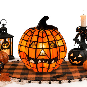 Halloween Glowing Pumpkin Decor Table Lamp for Bedroom Tabletop Decoration