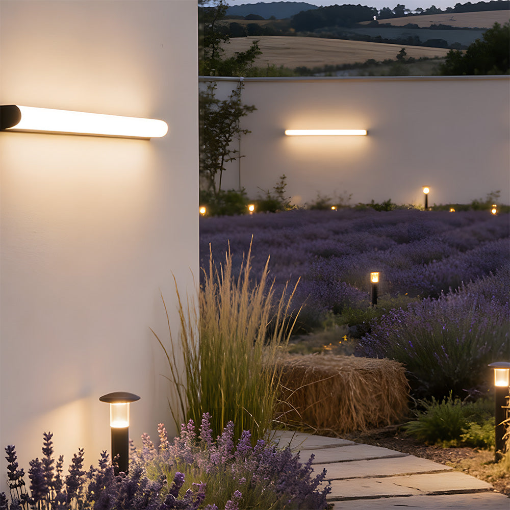 Modern IP65 Waterproof Long Exterior Wall Lights for Garden Porch