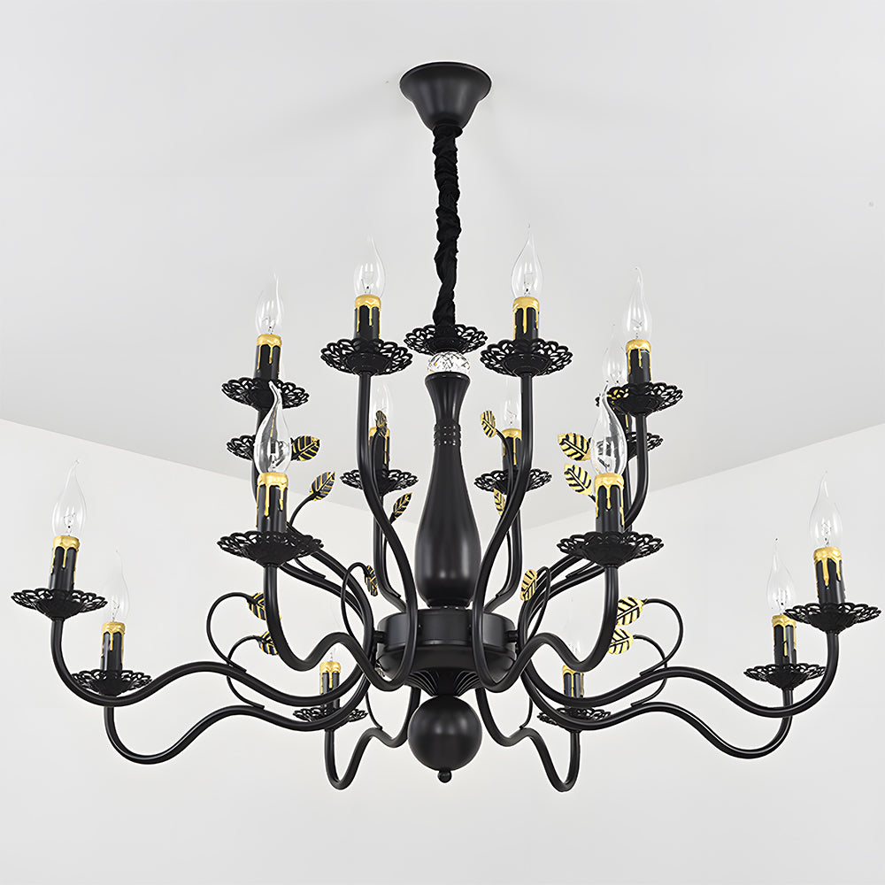 Flemish Style Ceiling Light Rustic Farmhouse Chandelier Lamp