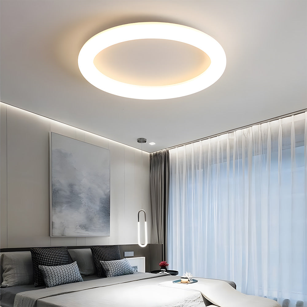 Minimalist Nordic White LED Ceiling Light For Living Room