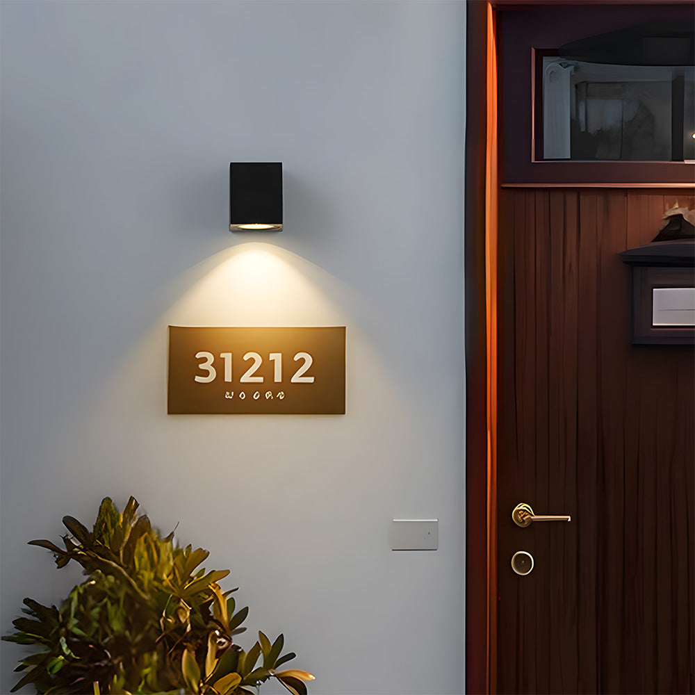 Minimalist IP65 Outdoor Wall Lights in Black