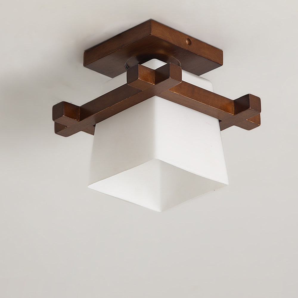 Retro Organic Wood Living Room Ceiling Lights