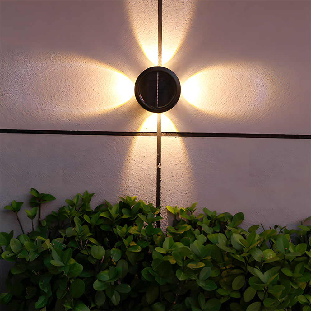 Outdoor Waterproof Wall Lights Solar Wall Sconce for Garden Patio