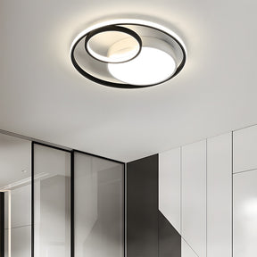 Modern Round LED Ceiling Lights Bedroom Art Decor