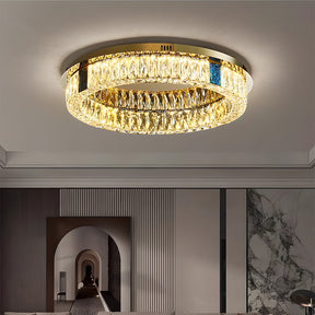 Modern Luxury K9 Crystal LED Flush Mount Ceiling Light