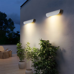 Minimalist Arc LED Waterproof Outdoor Wall Lamp for Gate, Garden & Patio