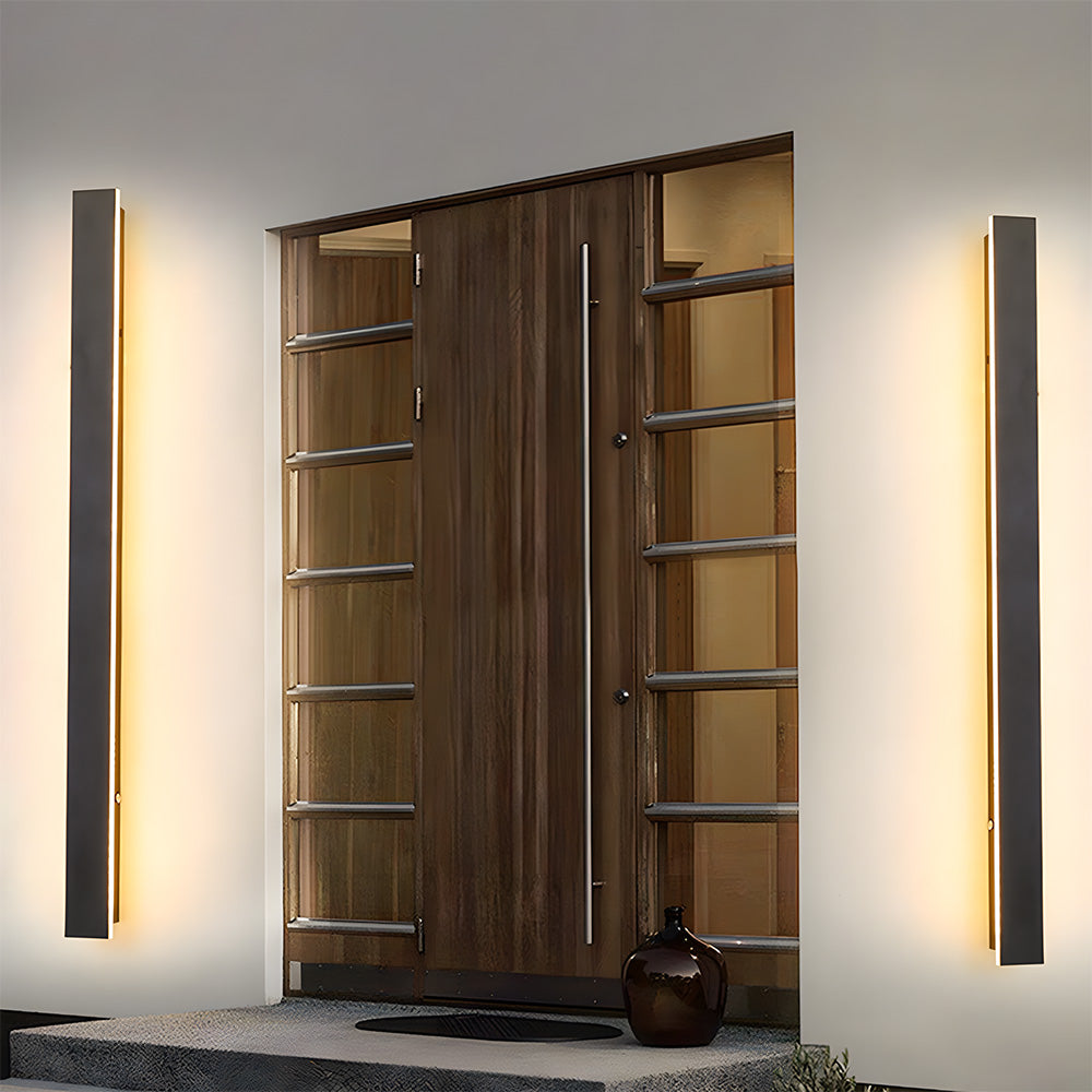 Modern Minimalist Waterproof Outdoor Linear Wall Lamp for Porch