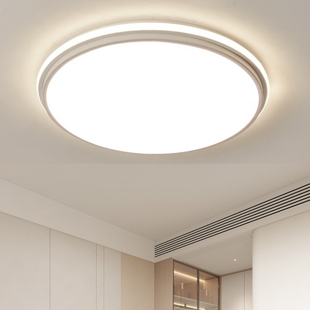 Modern Dimmable Round Silicone LED Ceiling Lights For Bedroom