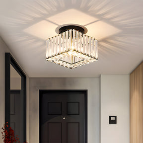 Crystal Semi Flush Mount Ceiling Light for Hallway 23cm E27