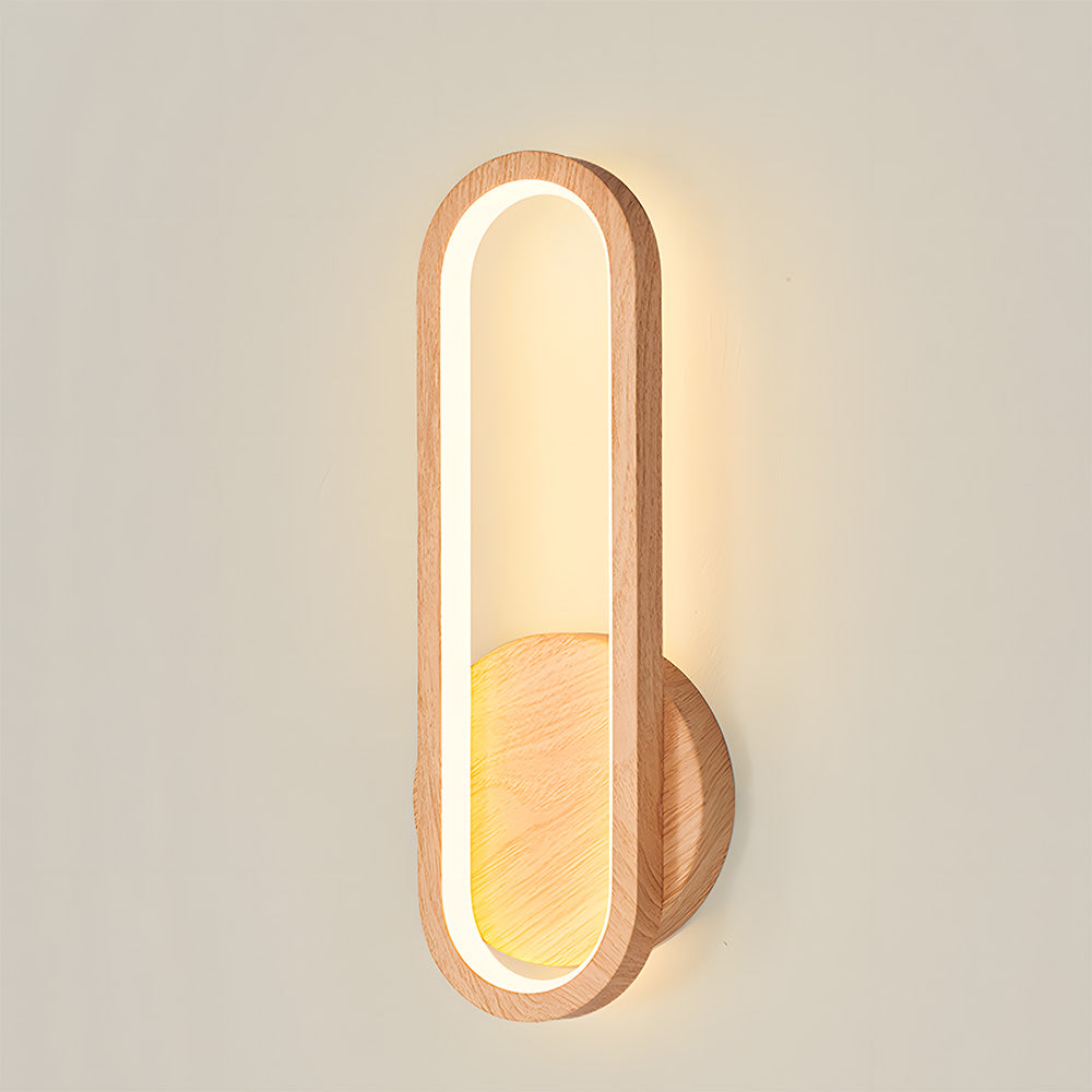 Retro Wood LED Wall Light For Living Room