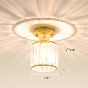Mini Cylinder Crystal Hallway Ceiling Lights