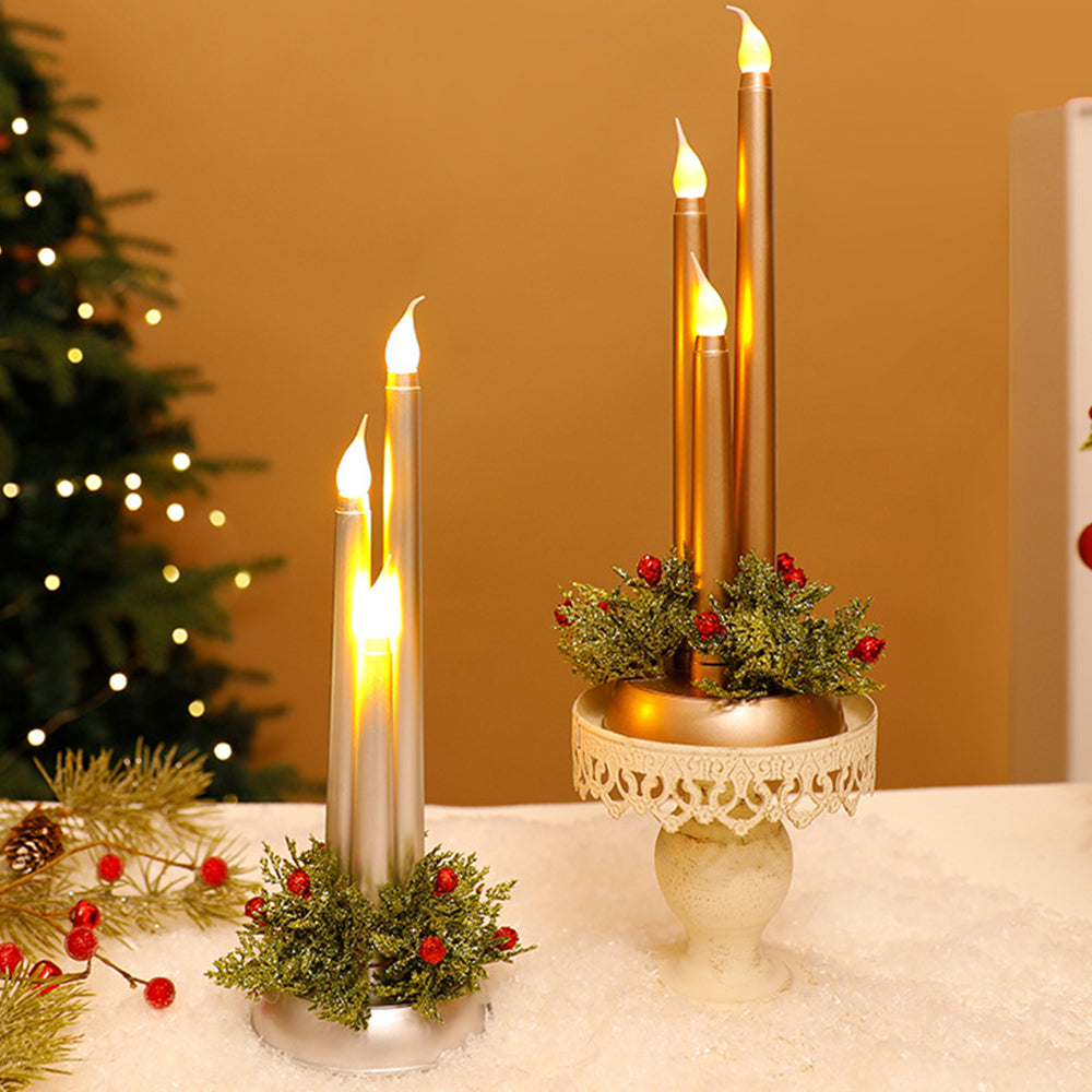 Warm Candlestick Plastic LED Christmas Lightings