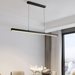 Minimalist One-line Long LED Dining Room Pendant Lights