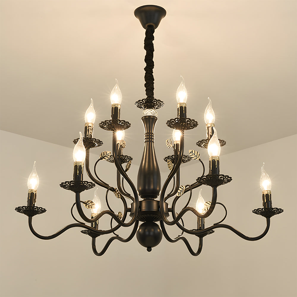 Flemish Style Ceiling Light Rustic Farmhouse Chandelier Lamp
