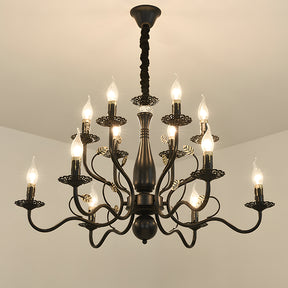 Flemish Style Ceiling Light Rustic Farmhouse Chandelier Lamp