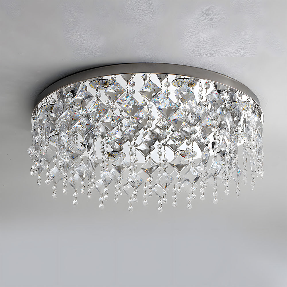 Luxury Crystal Ceiling Chandelier Lamp for Dining Room Living Room Bedroom