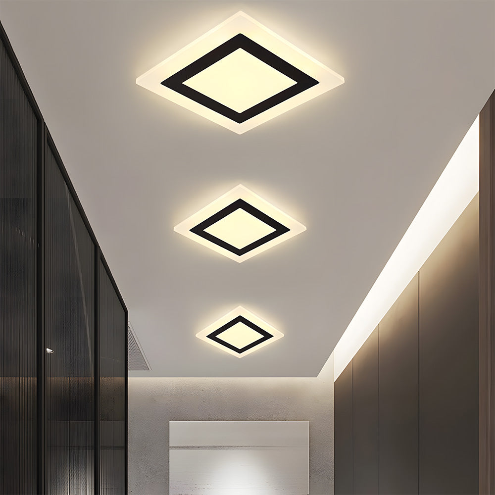 Simplistic Design Acrylic Flush Mount Ceiling Lamp For Living Room