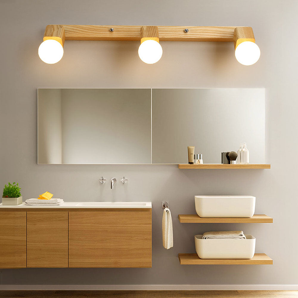 Mirror Led Track Wood Bathroom Lights For Track Lighting