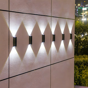 Outdoor Solar Lights Up and Down Modern Outdoor Wall Lights For Garden and Courtyard