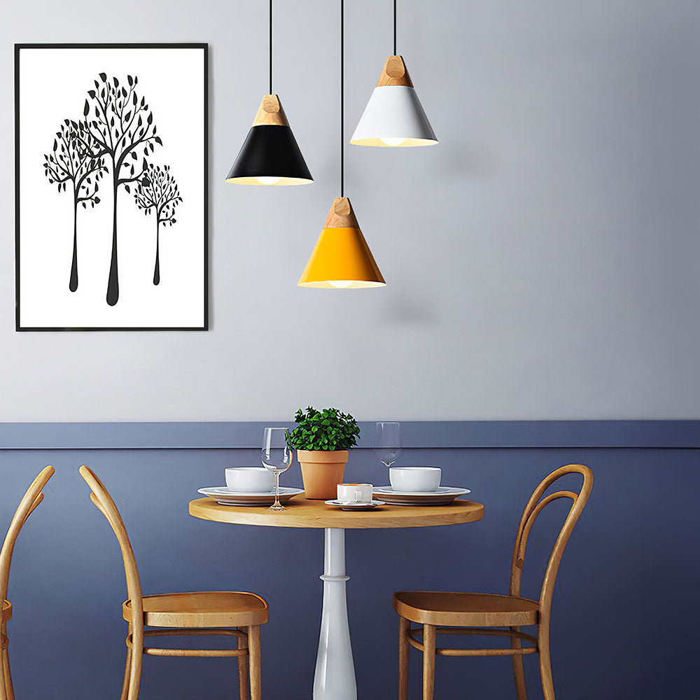 Nordic Simple Dining Room Colorful Pendant Lights