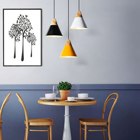 Nordic Simple Dining Room Colorful Pendant Lights