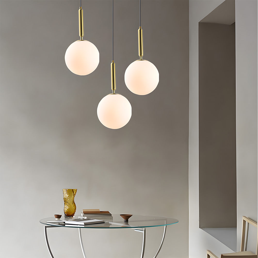 Nordic Glass Globe Ball Pendant Light for Dining Room Kitchen