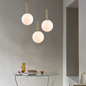 Nordic Glass Globe Ball Pendant Light for Dining Room Kitchen